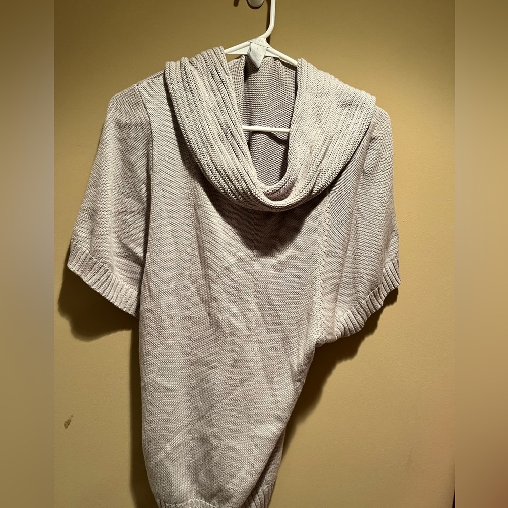 Gray Cowl Neck Sweater